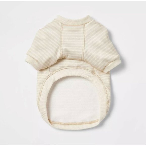 Boots & Barkley Stripe Lightweight Dog Sweatshirt - Cream warm LARGE NEW W TAGS - Picture 7 of 15